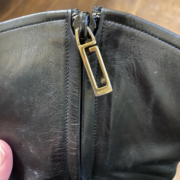 Vintage Gucci by Tom Ford black leather ankle boots belt - Picture 13 of 16